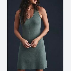 Daily Practice by Anthropologie The Elle Sweater Ribbed Green Knit Dress Size L